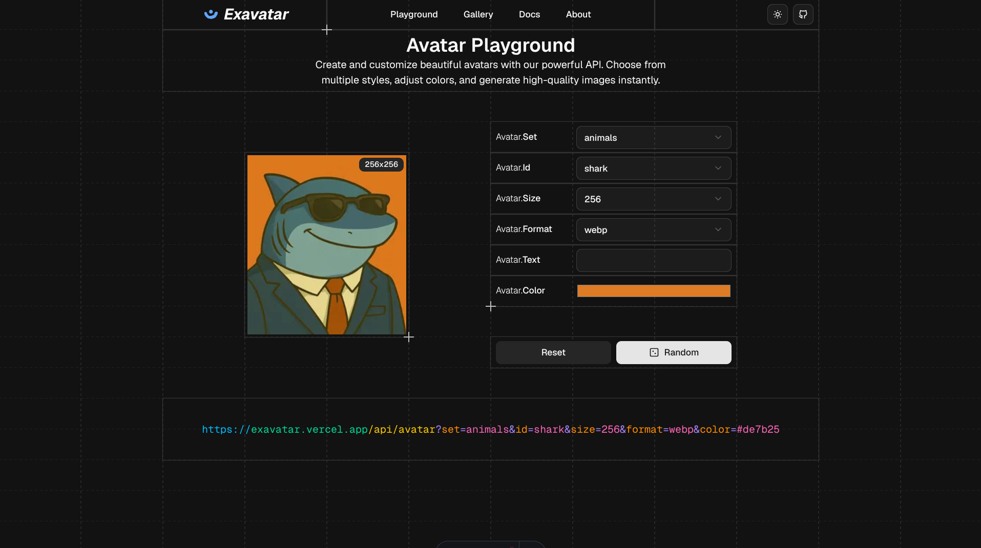 Exavatar screenshot