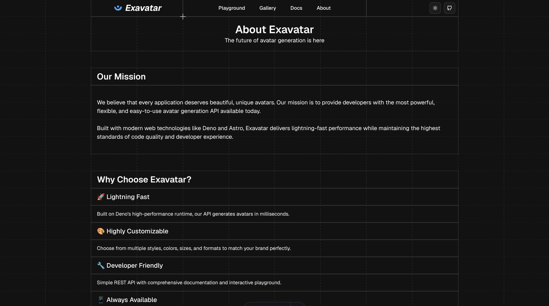 Exavatar screenshot